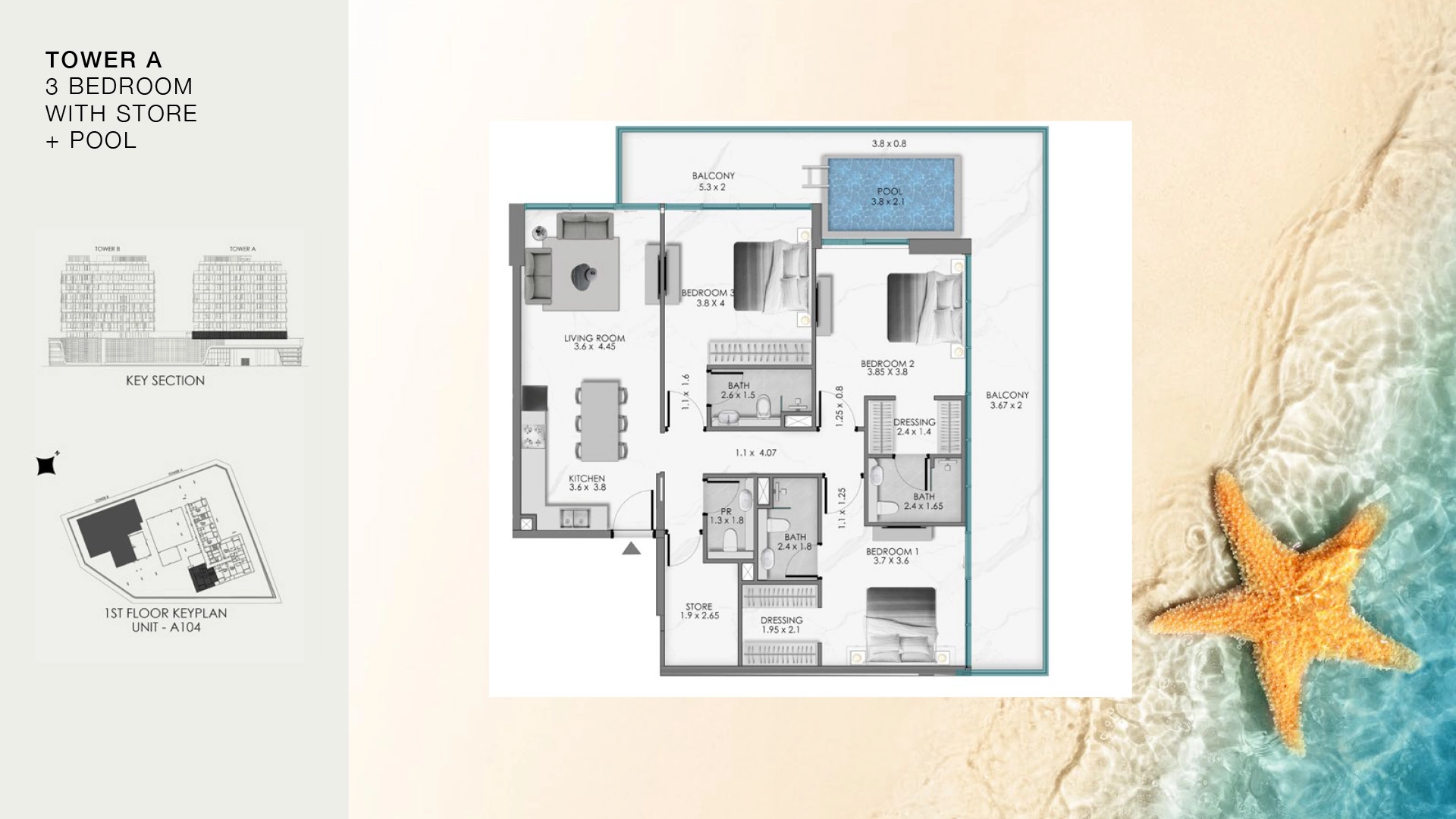 3 BR - Type A
